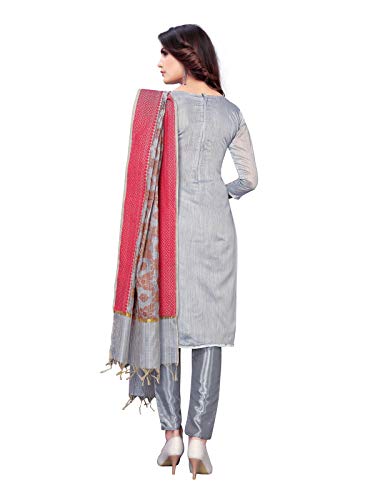 Image of SIRIL Women's Dress Material (919D118 Grey OS)
