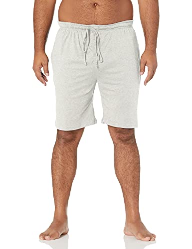 Image of Amazon Essentials Men's 9 inch Knit Pajama Shorts with Elastic Waist and Drawstring, Loungewear (Available in Big & Tall)