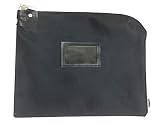 Locking Document HIPAA Bag 15 x 19 Medical File Security Legal Size Records Courier Bag (Black)