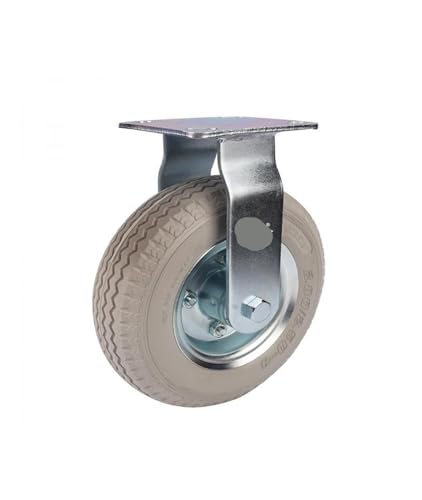 Roues fixes robustes de 8 pouces en mousse polyuréthane pour chariot rigide - 3