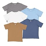 RABBIT SKINS Fine Jersey Toddler T-Shirt Boy & Girl| Kids Tee| Blank Child Tshirt, Cowboy, 2