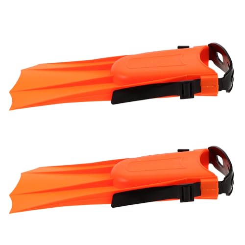 Aletas de buceo para Hombre y Mujer, accesorio de natación naranja talla 30-36, ligeras y reutilizables para deportes acuáticos y entrenamiento miniatura 1