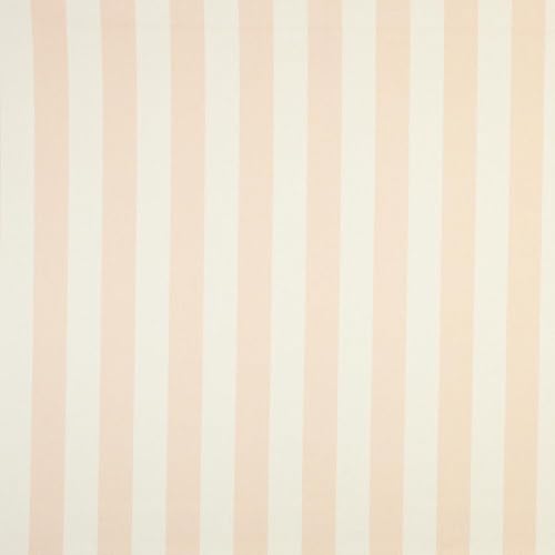 Kt KILOtela - Tela Loneta Estampada Digital, Half Panamá Algodón Orgánico, Decoración, Tapizar, Cojines, Manteles, 100 cm Largo x 280 cm Ancho, Manarola, Geométrico, Rayas, Rosa, 1 Metro