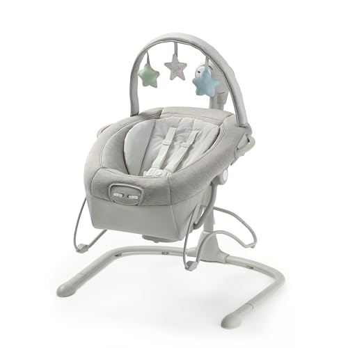 Graco Soothe n Sway Bluetooth 3-in-1 Baby Swing - Grows with Your Child - Multiple Soothing Settings and Bluetooth Connectivity