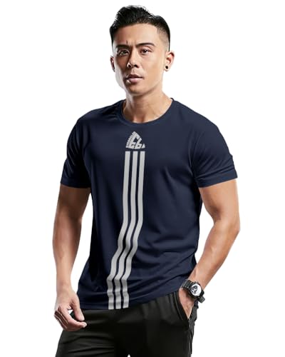 Image of Noble Monk Men's Regular Fit T Shirt |Half Sleeves |Round Neck | Casual T-Shirt for Me