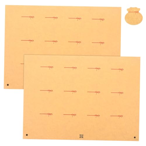 UTHCLO クラフト紙製 ワインボトル用ラベル 空 デカール ステッカー 手書き可能 印刷対応 果実酒瓶 パーティー ウェディング その他各種用途