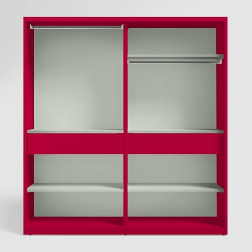 Image of Interio by Godrej Slide N Store XL 2-Door Steel Sliding Wardrobe