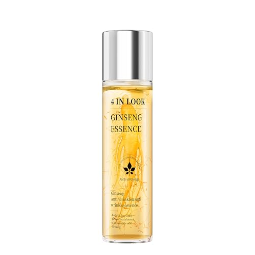 【4inlook official】Ginseng Essence Anti-Wrinkle Serum – Hydrating & Firming Face Oil with Ginseng Root Extract – Korean Herbal Ginseng Supplement for Smoother Skin