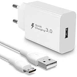 Cargador Carga Rapida Nokia BERLS Cargador Micro USB Carga Rapida para Tablet Android Smartphone Movil para Samsung Galaxy, Xiaomi Redmi, Huawei Honor, LG, Motorola, Nokia, PS4, Kindle, Type-B Charger