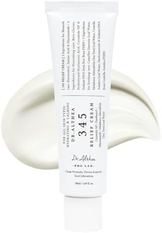Dr.Althea 345 Relief Cream | Moisturizer for Soothing Recovery and Blemish Care with PDRN & Niacinamide | Korean Vegan Skin Care for All Skin Types, 1.69 Fl Oz (Ver.2 - Pack of 1)