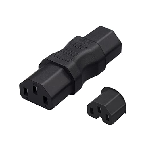 IEC 320 C13 Female to C15 Female Power Extension Adapter Straight Converter