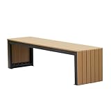 【Assise large et confortable】L'assise large de ce banc présente une surface lisse aux bords arrondis, pour un confort et une protection accrus. Son design moderne et épuré s'intègre harmonieusement aux places, aux zones résidentielles et aux espaces commerciaux extérieurs, sans paraître encombrant ni démodé.