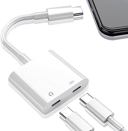 Topamz 2in1 タイプC イヤホン 変換アダプタ 【2025強化モデル】 Type-C to Phone 16 2in1変換イヤホンジャック DAC搭載 Hi-Fi音質 PD急速充電 通話/音量調節/音楽対応 iPhone 16/15/iPad/iPad Pro/Android/Type Cなど機器に適用