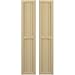 Ekena Millwork ARW101BF311X60NTH Americraft Three Exterior Real Wood Two Equal Panel Framed Board-n-Batten Shutters (Per Pair), 10 1/2"W x 60"H, Natural Twine