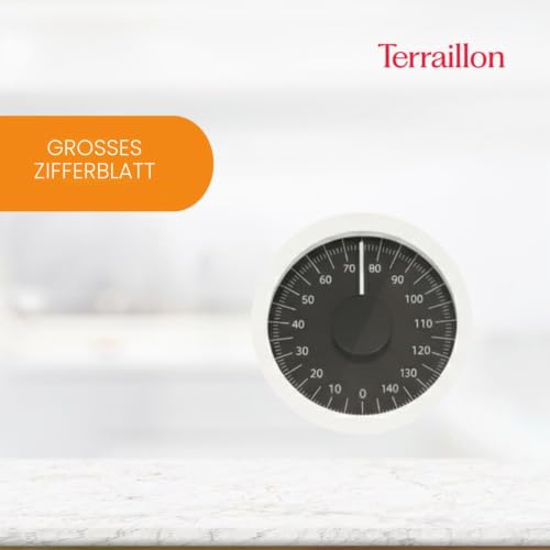 TERRAILLON Mechanische Personenwaage – Große Skalenanzeige, 150kg max. – Modell „Nautic“ in Weiß – Ansicht 5