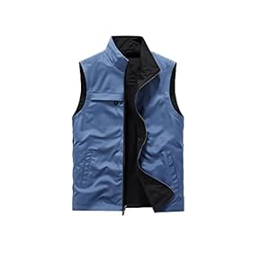 SUWALI Men’s Outerwear Vests， Summer Waistcoat Vest Reversible Quick-drying Sleeveless Vest Jacket Male Outdoor Brand Tooling Vests (Size : XXL)