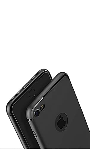 Image of Mobile Back Cover Case for iPhone 7 (Silicone Case|CameraProtection|Black SC1510)