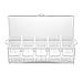 IVYHOME Ice Chilled 5 Compartment Condiment Server Caddy | Fruit Serving Tray | Condiment Pots with 5 Removable Dishes Over 2 Cup Capacity Each and Hinged Lid