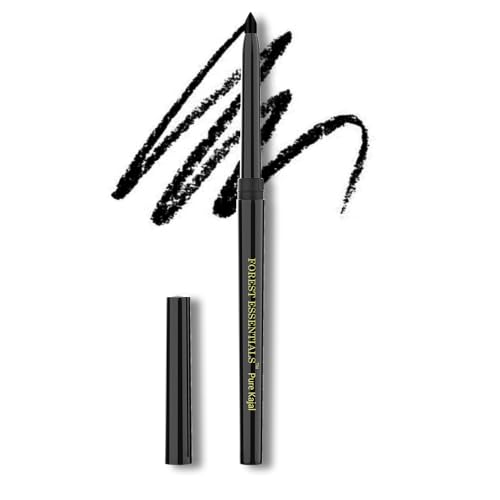 Forest Essentials Charcoal Black Gulaab Khaas Kajal 0.3g