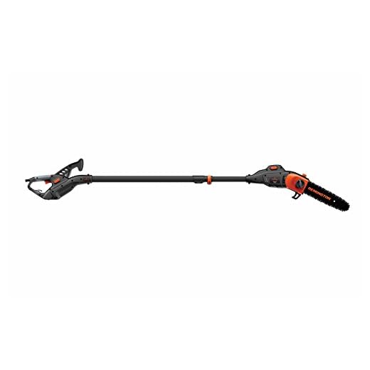 Remington RM8EPS Ranger II 8-Amp Electric 2-in-1 Pole Saw & Chainsaw Combo with Telescoping Shaft and 10-Inch Bar for Tree Trimming and Pruning, Orange
