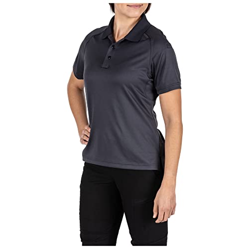 5.11 Tactical Women's Polyester Fabric Performance Short Sleeves Polo Shirt, Charcoal, M, Style 61165 #TOP1