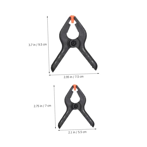 DECOMELODY Strong Plastic Spring Clamps 10 Pack Miter Spring Clamps Kit Large Clips for Woodworking Quick Operation
