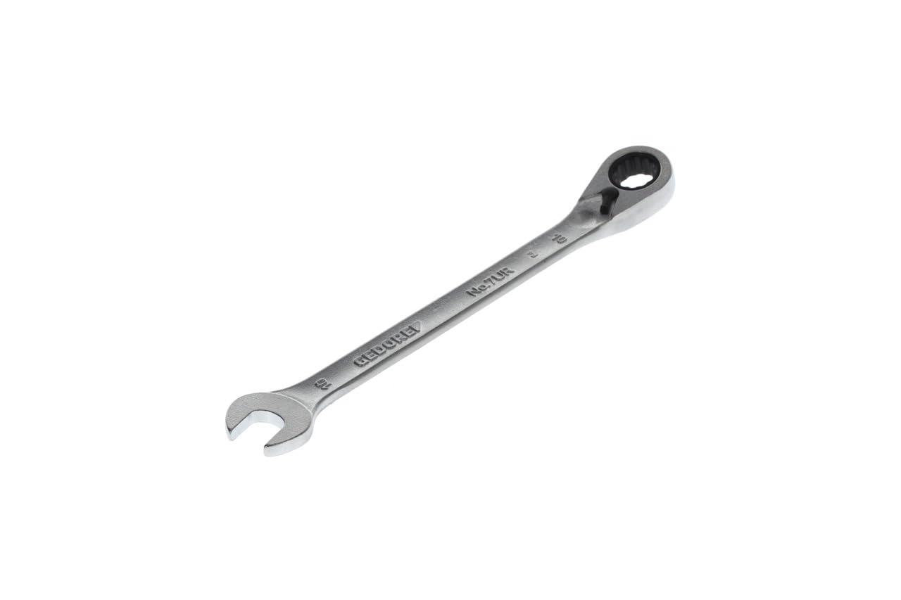 GEDORE - 2297272 7 UR 10 Combination Ratchet Spanner, Reversible, 10 mm