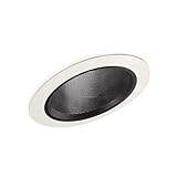 Halo Recessed 498P 6-Inch Baffle Slope Ceiling Trim with Black Coilex