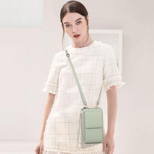 Image of SENDEFN Small Crossbody Cell Phone Purse for Women Leather Cellphone Bags Wallet Purses with Multi Card Slots