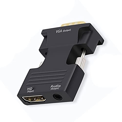 IOIUSKKU Adaptador de Datos Convertidor de señal de conveniencia de 10 MB/s Convertidores 1080P Accesorios de Oficina para PC Dispositivo de conversión de Puerto de Audio