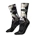 XZDWPY Panda in the water Unisex Mid-Calf Socks White Polyester Skin-Friendly Moisture-Wicking Fashionable Crew Socks
