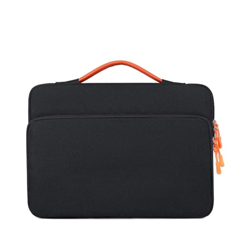 Para uso en la oficina Bolso interior for ordenador portátil de 13,3 pulgadas/15,6 pulgadas, funda protectora for tableta, maletín viajero for hombres y mujeres Almacenamiento portátil(Negro,15.6inch)