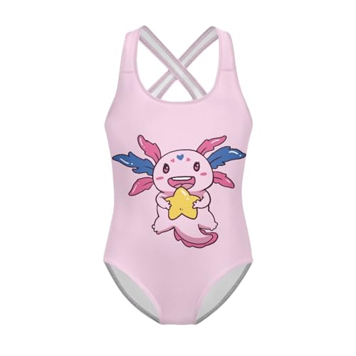 Girls One Piece Swimsuits with Cross Back Straps Design 5-14
