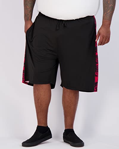 Image of Real Essentials Men's Big & Tall 3-Pack Dry Fit & Mesh Active Athletic Perfomance Shorts (3X-5X)