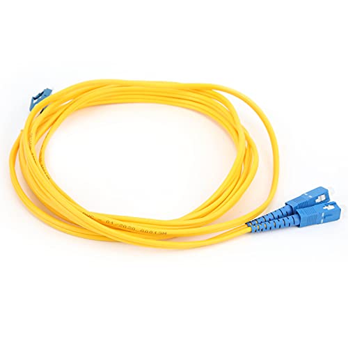 YWBL-WH Glasfaser-Patchkabel LC UPC zu SC UPC Single Mode, Verlustarmer Hochgeschwindigkeits-Jumper für Optische Kommunikation, Langes PVC-Kabel für Telekommunikationsgeräte in...