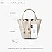Genuine Leather Lock Design Bucket Bag Vegetable Basket, Fashionable and Versatile Satchel Handbag (Pink)