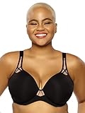 Felina - Amaranth Sheer Plunge T-Shirt-BH, Schwarz, 95G