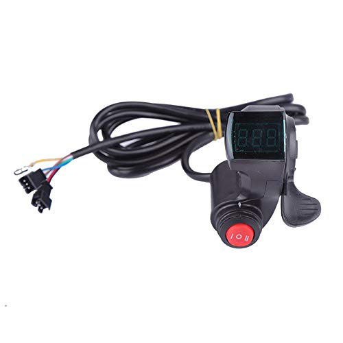 Tbest Thumb Throttle, Throttle with Display,12V 99V Thumb Throttle Speed Control Assembly for Electric Scooter Pocket Electric Thumb Throttle Throttle by Tbest - Used condition - Image 4