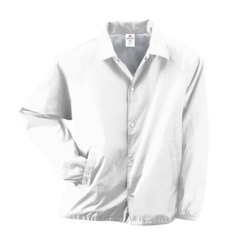 Augusta Sportswear Nylon Coach's Jacket/Lined - Rain-Ready, Water-Resistant Outerwear for Coaches & Outdoor Activities