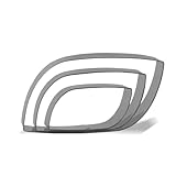 Keewah Modern Plaque Cookie Cutter Set - 5”,4”,3” - 3 Piece - Stainless Steel