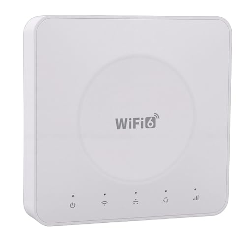 Zerodis Enrutador de Tarjeta SIM Inalámbrico 4G CPE, Punto de Acceso Móvil WiFi 6 con Puerto LAN Dual para una Conversión Rápida de 4G a WiFi Conectividad de 32 Dispositivos para Uso en