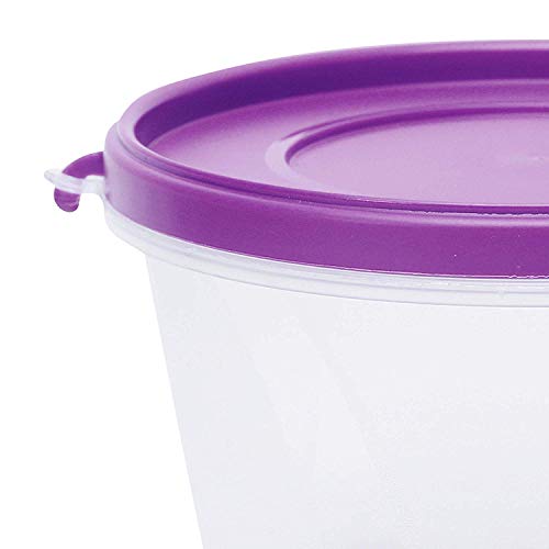 Image of Cutting EDGE Nesterware 750ml Stackable Food Container (Set of 12, Purple)