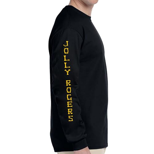 Jolly Rogers VF-103 Double Sided Long Sleeve Fear The Bones Design Poly Blend3