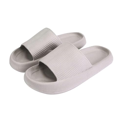 Cloud Slides for Women and Men, Platform Slides Slippers Pillow Slippers with Arch Support Women Shower Sandals House Shoes Indoor Outdoor Slip On Sandals Comfortable Waterproof Unisex