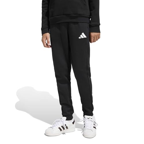 adidas Unisex Kinder Entrada26 Sweat Pants Kids, Black/White, 13-14 Years