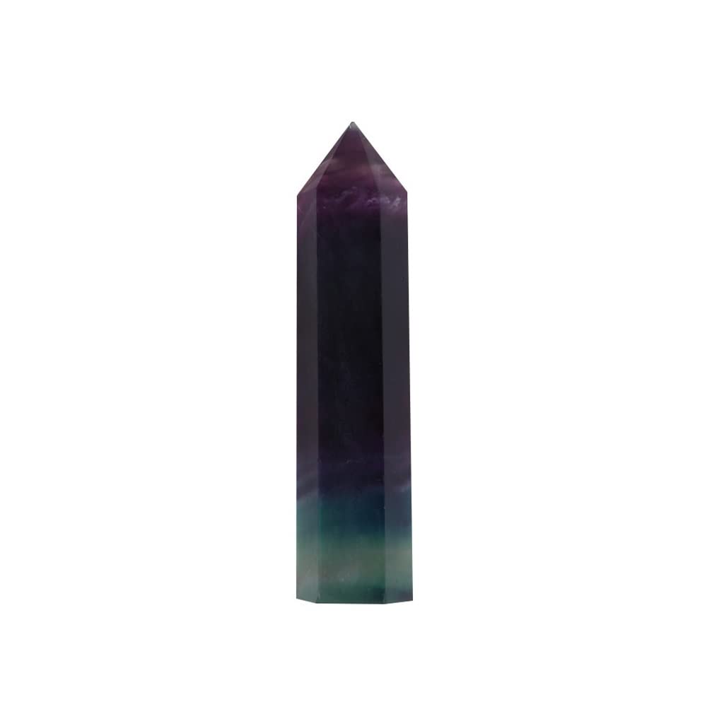 Pierre de cristal de quartz précieux améthyste hexagonale polie à la main