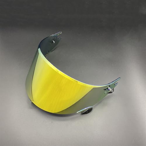 ヘルメットバイザーレンズ, Race R Pro GP ヘルメットバイザー Shark Race-R Pro GP オートバイヘルメットレンズゴーグルメッキシルバーブラック交換用 Ca-sco Visera(Deep Revo Gold)