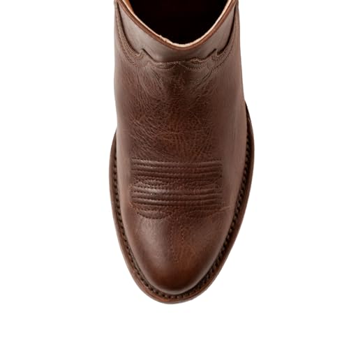 Men's Leather Cowboy Zip Boot with Leather Sole style 112004