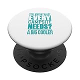 amante della birra e del campeggio - citazione sarcastica divertente popsockets popgrip adesivo