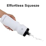 GLEKGLEK Cycling Water Bottle 24oz, Reusable Sport Water Bottle 750ml for Outdoor, Gym, Running (Black/White) - Image 5